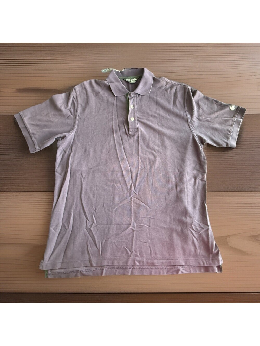 Brooks Brothers Country Club Mens Purple Polo Shirt Size Large